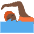 Person Swimming Dark Skin Tone Emoji from Twemoji Set