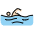 Person Swimming Light Skin Tone Emoji from OpenMoji Set
