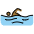 Person Swimming Medium Dark Skin Tone Emoji from OpenMoji Set