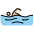 Person Swimming Medium Light Skin Tone Emoji from OpenMoji Set