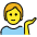 Person Tipping Hand Emoji from OpenMoji Set