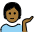 Person Tipping Hand Medium Dark Skin Tone Emoji from OpenMoji Set