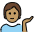 Person Tipping Hand Medium Skin Tone Emoji from OpenMoji Set