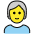 Person White Hair Emoji from OpenMoji Set