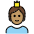 Person With Crown Medium Skin Tone Emoji from OpenMoji Set