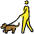 Person With Dog Emoji from OpenMoji Set