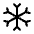 Snow Icon from Mynaui Line Set