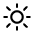 Sun Icon from Mynaui Line Set