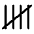 Tally Five Icon from Mynaui Line Set