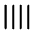 Tally Four Icon from Mynaui Line Set