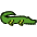 Crocodile Emoji from OpenMoji Emoji Set