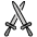Crossed Swords Emoji from OpenMoji Set