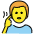 Deaf Man Emoji from OpenMoji Set