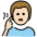 Deaf Man Light Skin Tone Emoji from OpenMoji Set