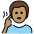 Deaf Man Medium Skin Tone Emoji from OpenMoji Set