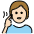 Deaf Person Light Skin Tone Emoji from OpenMoji Set