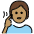 Deaf Person Medium Skin Tone Emoji from OpenMoji Set