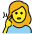 Deaf Woman Emoji from OpenMoji Set