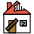 Derelict House Emoji from OpenMoji Set