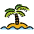 Desert Island Emoji from OpenMoji Set