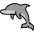 Dolphin Emoji from OpenMoji Set