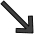 Down Right Arrow Emoji from OpenMoji Set