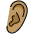 Ear Medium Skin Tone Emoji from OpenMoji Set