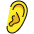 Ear Emoji from OpenMoji Set
