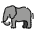 Elephant Emoji from OpenMoji Set