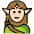 Elf Light Skin Tone Emoji from OpenMoji Set