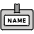 European Name Badge Emoji from OpenMoji Set