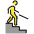 Evacuate Downstairs Emoji from OpenMoji Set