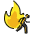 Evacuate Fire Emoji from OpenMoji Set