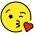 Face Blowing A Kiss Emoji from OpenMoji Set