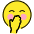 Face With Hand Over Mouth Emoji from OpenMoji Set