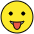 Face With Tongue Emoji from OpenMoji Set