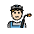 Factory Worker Light Skin Tone Emoji from OpenMoji Set