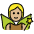 Fairy Medium Light Skin Tone Emoji from OpenMoji Set