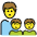 Family Man Boy Boy Emoji from OpenMoji Set