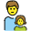 Family Man Girl Emoji from OpenMoji Set