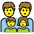 Family Man Man Girl Boy Emoji from OpenMoji Set