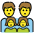 Family Man Man Girl Girl Emoji from OpenMoji Set