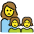 Family Woman Girl Girl Emoji from OpenMoji Set