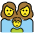 Family Woman Woman Boy Emoji from OpenMoji Set