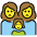 Family Woman Woman Girl Emoji from OpenMoji Set
