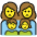 Family Woman Woman Girl Boy Emoji from OpenMoji Set