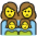 Family Woman Woman Girl Girl Emoji from OpenMoji Set