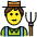 Farmer Emoji from OpenMoji Set