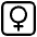 Female Sign High Contrast Emoji from Fluent Emoji High Contrast Set