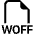 Filetype Woff Icon from Bootstrap Set